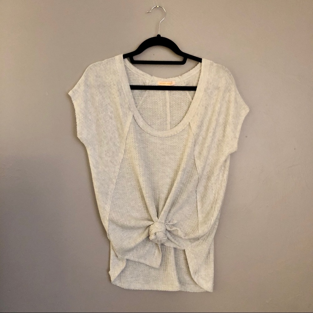 Cozy Thermal-Style Knit Tee
